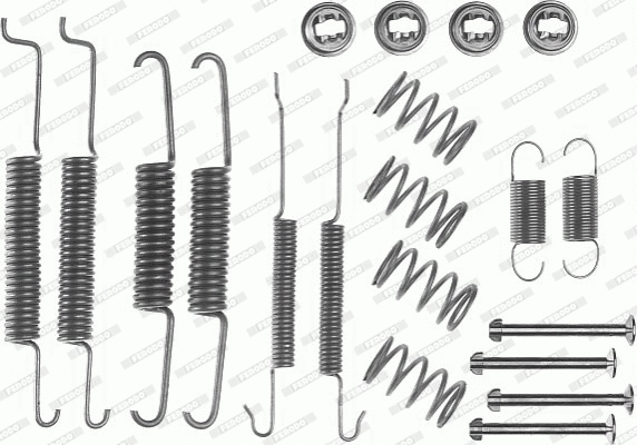 Accessory Kit, brake shoes (FBA57)