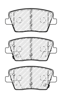 Brake Pad Set, disc brake (FDB5100)