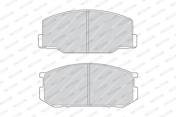 Brake Pad Set, disc brake (FDB265)