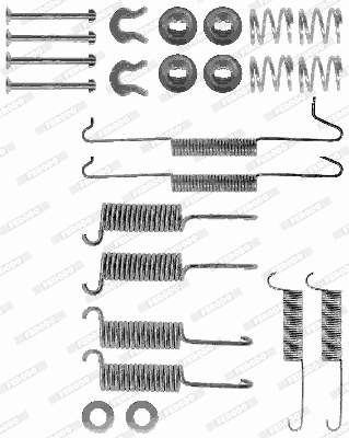 Accessory Kit, brake shoes (FBA17)