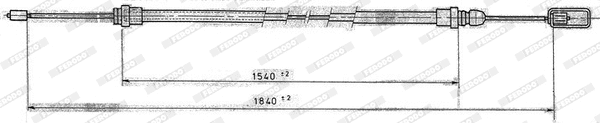 Cable Pull, parking brake (FHB431209)