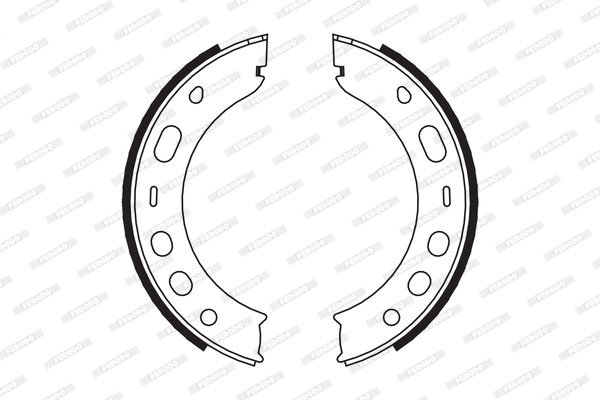 Brake Shoe Set, parking brake (FSB667)