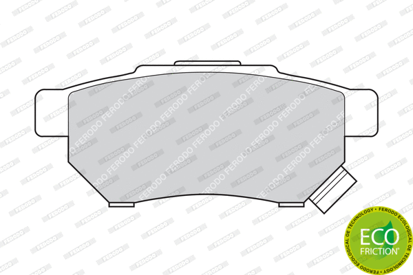 Brake Pad Set, disc brake (FDB621)