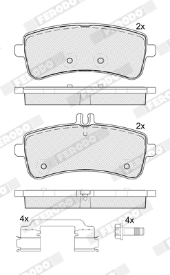 Brake Pad Set, disc brake (FDB5364)