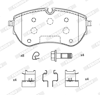 Brake Pad Set, disc brake (FDB5279)