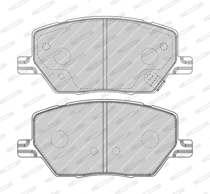 Brake Pad Set, disc brake (FDB4688-D)