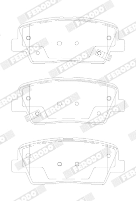 Brake Pad Set, disc brake (FDB5152)