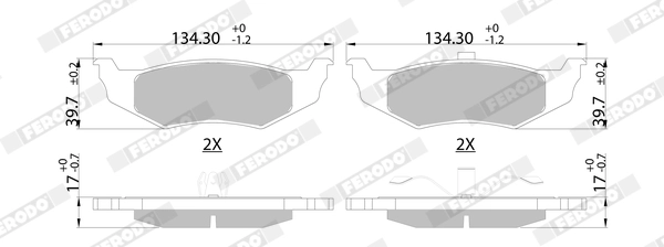 Brake Pad Set, disc brake