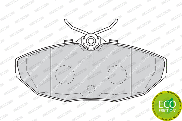 Brake Pad Set, disc brake (FDB1713)