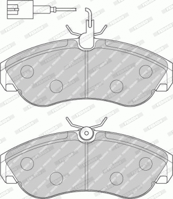 Brake Pad Set, disc brake (FVR1397)