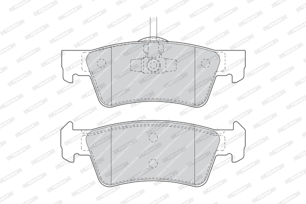 Brake Pad Set, disc brake (FDB1460)