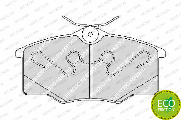 Brake Pad Set, disc brake (FDB1385)