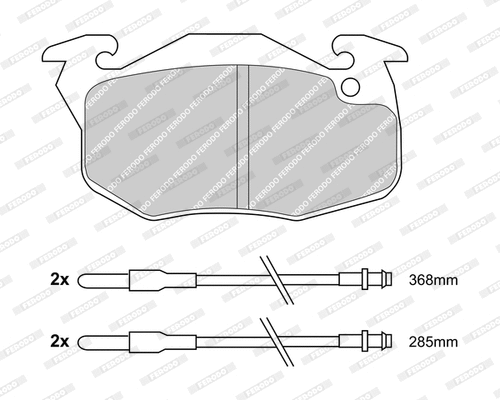 Brake Pad Set, disc brake (FDB719-D)