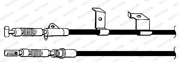 Cable Pull, parking brake (FHB434373)