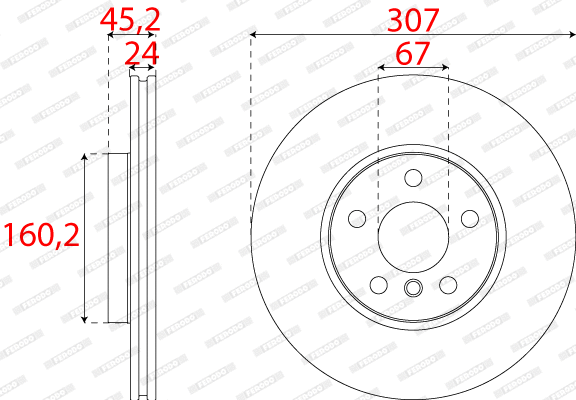 Brake Disc (DDF2637C)