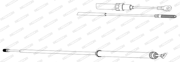 Cable Pull, parking brake (FHB432013)