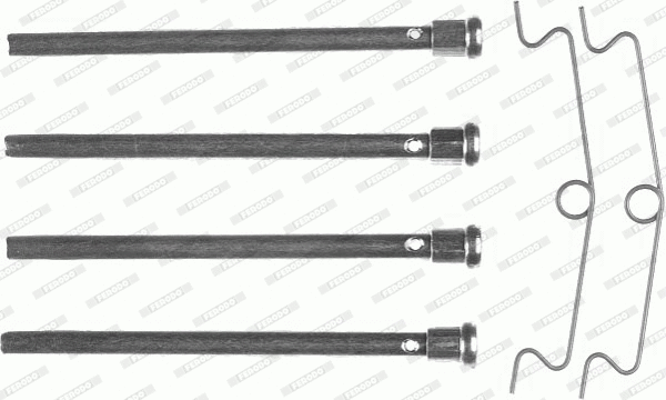 Accessory Kit, disc brake pad (FBA496)