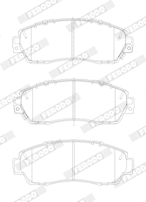 Brake Pad Set, disc brake (FDB4620)