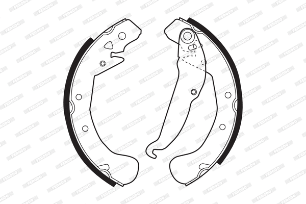 Brake Shoe Set (FSB545)