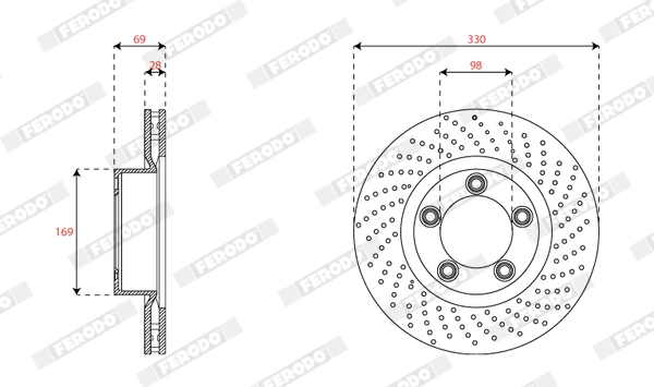 Brake Disc (DDF2137RC-1)