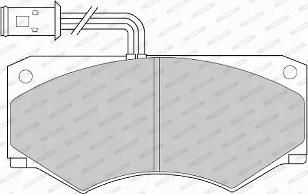 Brake Pad Set, disc brake (FVR516)