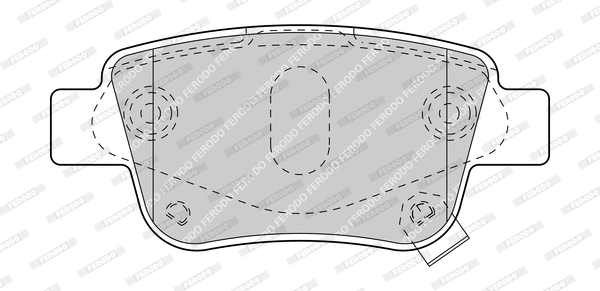 Brake Pad Set, disc brake (FDB1649-D)