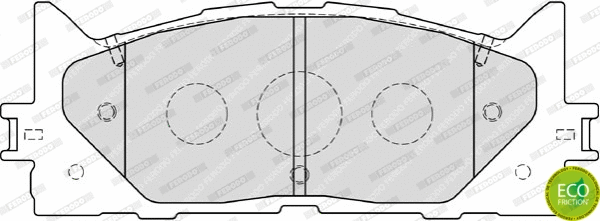 Brake Pad Set, disc brake (FDB1991)