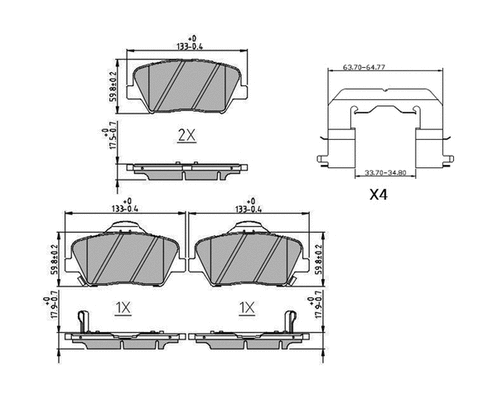Brake Pad Set, disc brake