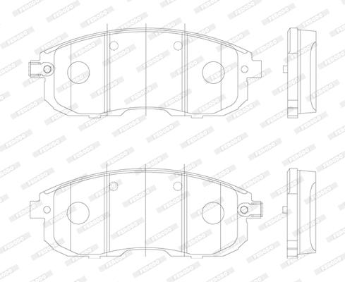 Brake Pad Set, disc brake (FDB4148)