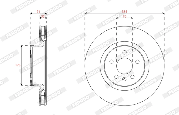 Brake Disc (DDF3013C-1)