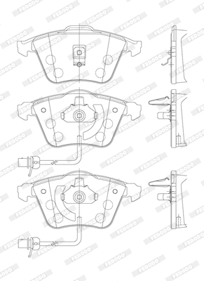 Brake Pad Set, disc brake (FDB1407)