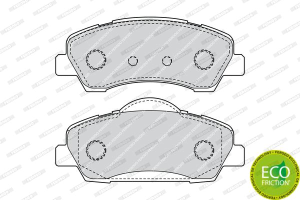 Brake Pad Set, disc brake (FDB4491)