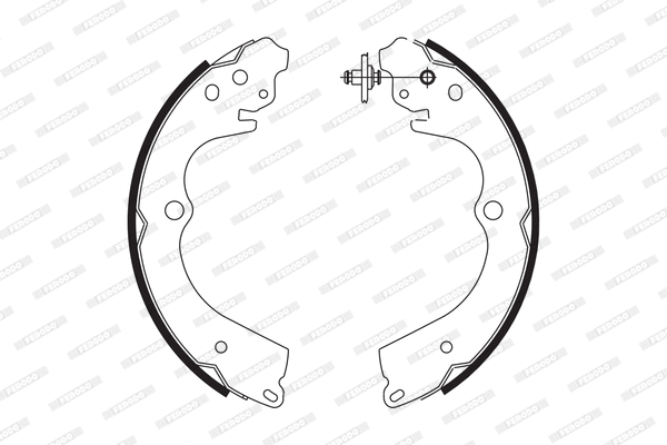 Brake Shoe Set (FSB629)