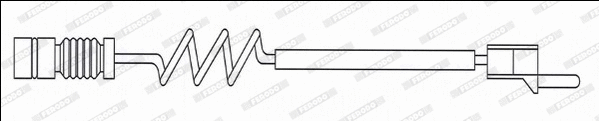 Warning Contact, brake pad wear (FWI326)