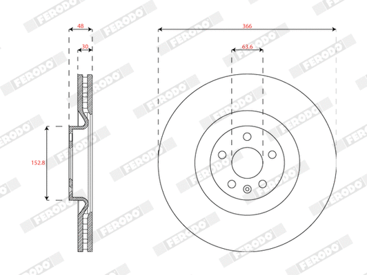 Brake Disc (DDF2853C)