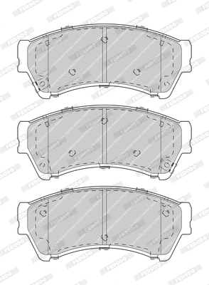 Brake Pad Set, disc brake (FDB4062-D)