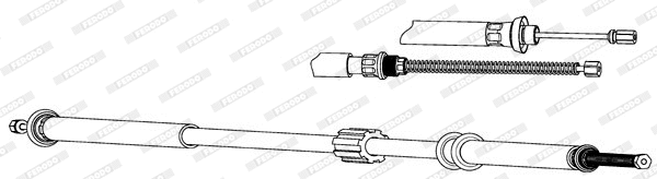 Cable Pull, parking brake (FHB432644)