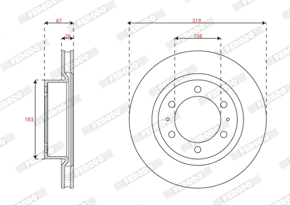 Brake Disc (DDF3082C)