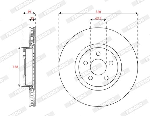 Brake Disc (DDF3053C)
