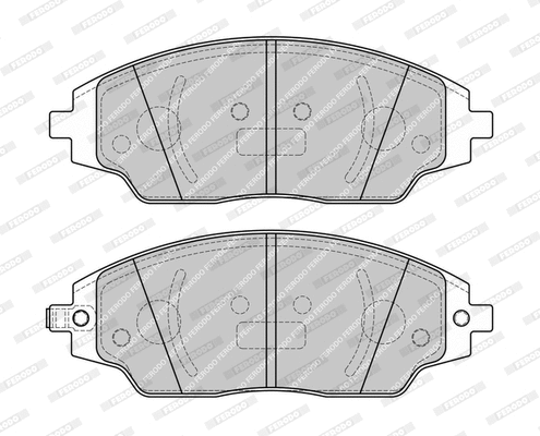 Brake Pad Set, disc brake (FDB4496-D)
