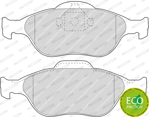 Brake Pad Set, disc brake (FDB1394)