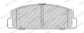 Brake Pad Set, disc brake (FDB4204-D)
