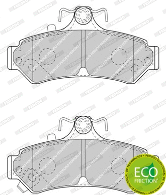 Brake Pad Set, disc brake (FDB4457)