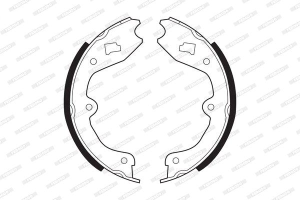 Brake Shoe Set, parking brake (FSB85)