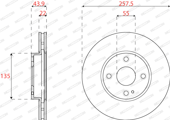 Brake Disc (DDF2861C)
