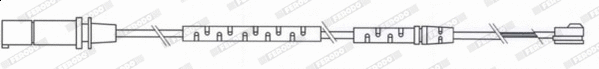 Warning Contact, brake pad wear (FWI356)