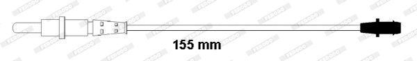 Warning Contact, brake pad wear (FWI302)