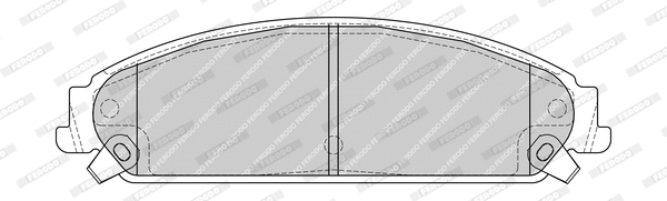 Brake Pad Set, disc brake (FDB4078-D)