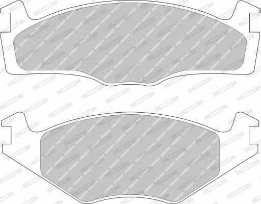 Brake Pad Set, disc brake (FDB392G)