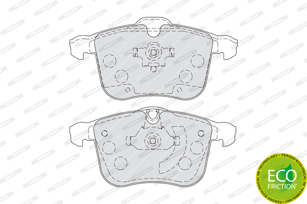 Brake Pad Set, disc brake (FDB1833)